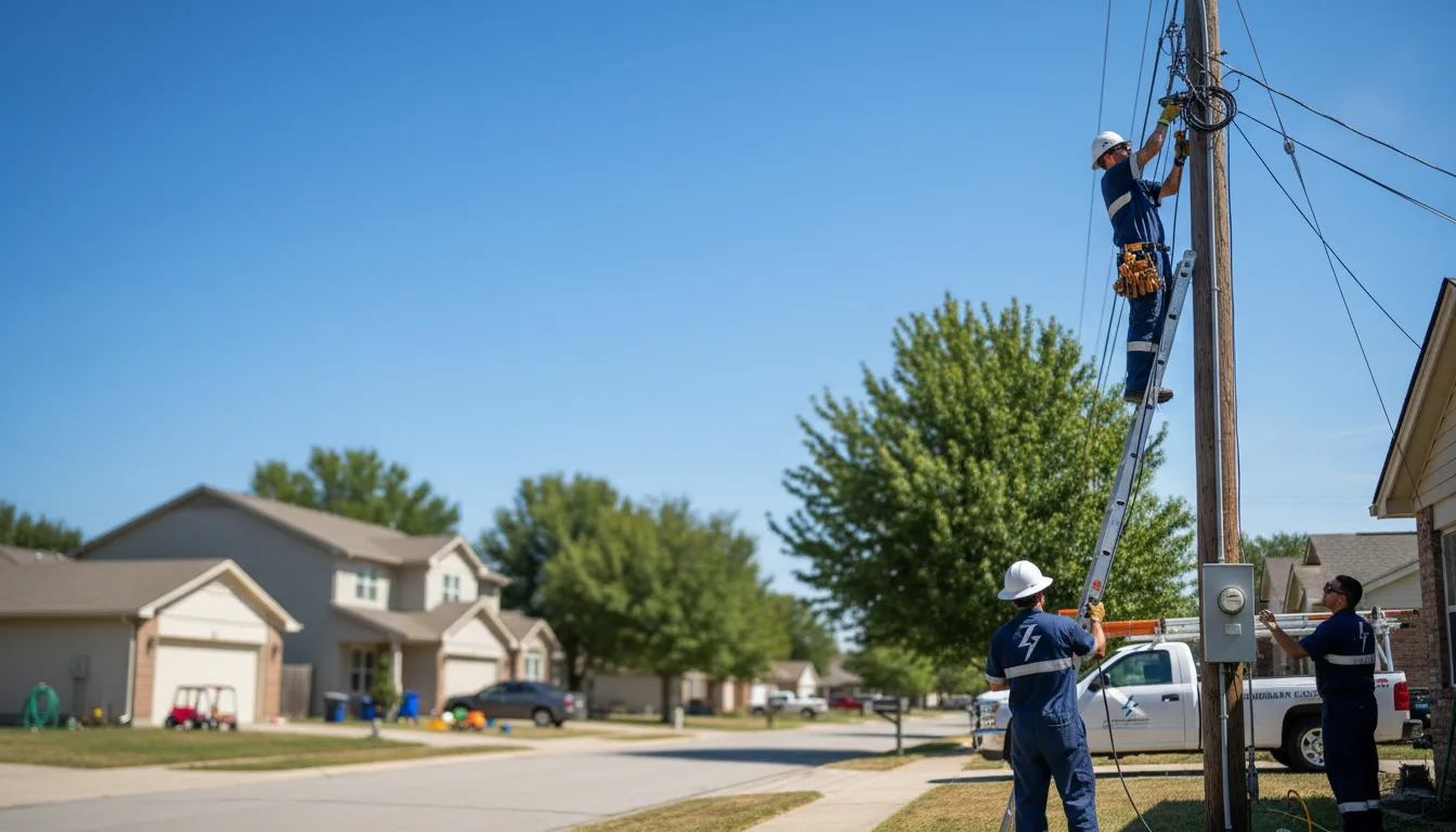 Residential electrician providing installation services in Olmstedville, NY